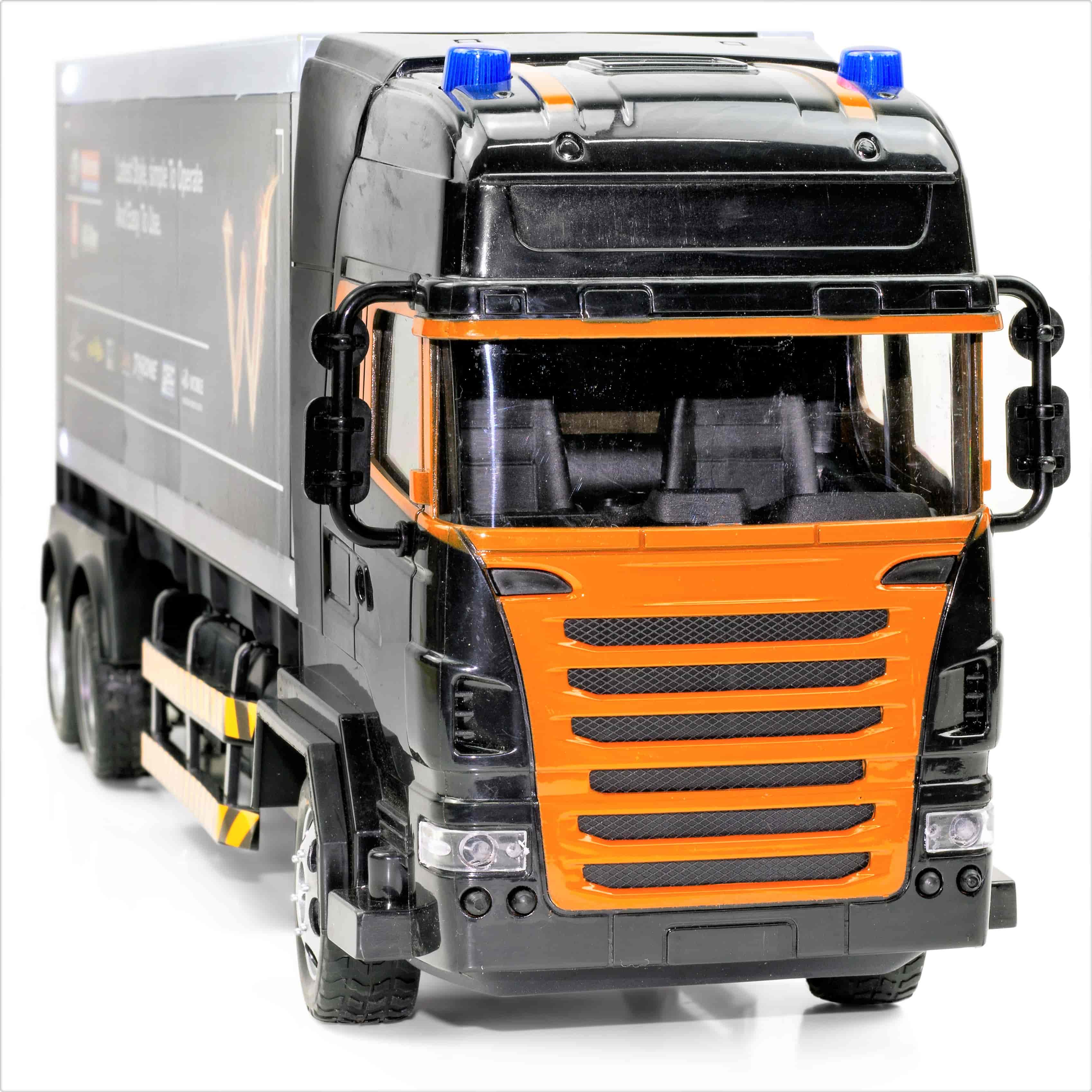 Spielzeug RC Kabelloses Ferngesteuerte Auto 50 cm lang LKW Truck mit LED Licht und Akku