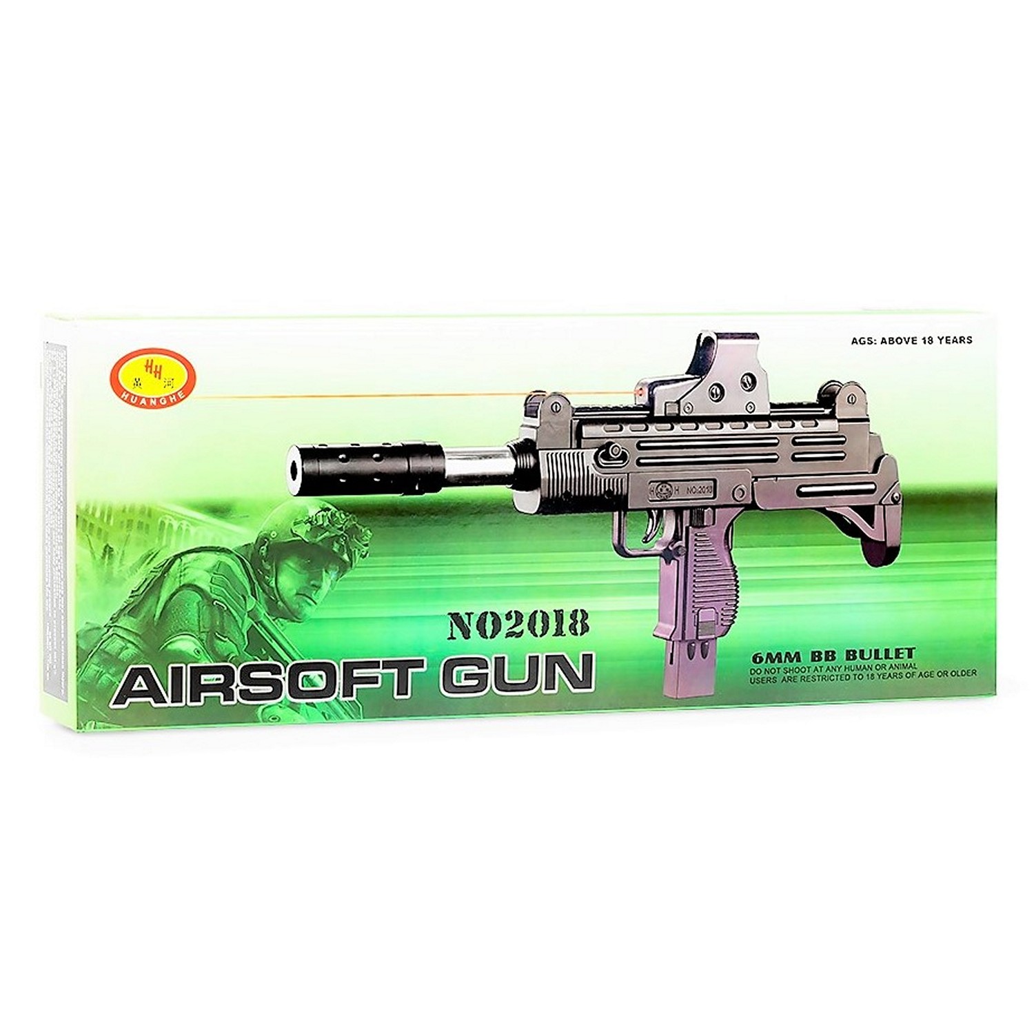 Pistole Waffen Airsoft Softair Plastic Kugel BB Erbsenpistole Gun 2018A