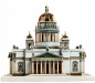 Preview: 3d Puzzle KARTONMODELLBAU Papiermodell Geschenk Idee Spielzeug Isaaks Kathedrale St Petersburg
