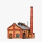 Preview: 3D Puzzle KARTONMODELLBAU Modell Geschenk Spielzeug Eisenbahn Kesselhaus Neu