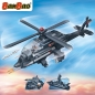 Preview: Kinder Geschenk Konstruktion Spielzeug Bausteine Baukästen 3 in 1 Militär Hubschrauber