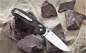 Preview: Klapp Taschen Einhand Outdoor Freizeit Angeln Zelten Messer GANZO G727M Schwarz