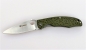 Mobile Preview: Klapp Taschen Einhand Outdoor Freizeit Angeln Zelten Messer GANZO G7321 Grün
