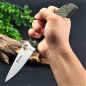 Mobile Preview: Klapp Taschen Einhand Outdoor Freizeit Angeln Zelten Messer GANZO G7321 Grün