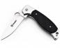 Preview: Klapp Taschen Einhand Outdoor Freizeit Angeln Zelten Messer GANZO G7372 Schwarz