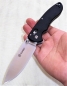 Mobile Preview: Klapp Taschen Einhand Outdoor Freizeit Angeln Zelten Messer GANZO G740 Schwarz