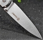 Preview: Klapp Taschen Einhand Outdoor Freizeit Angeln Zelten Messer GANZO G743-2 Schwarz