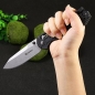 Preview: Klapp Taschen Einhand Outdoor Freizeit Angeln Zelten Messer GANZO G7452P-WS Schw