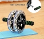 Preview: Ab Wheel Abdominal Roller Bauchtrainer Push Up Gym Fitness Training Doppelrad