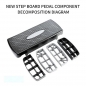 Preview: Steppbrett Aerobic Fitness Stepper Board Step-Bench Höhenverstellbar 10-15 cm