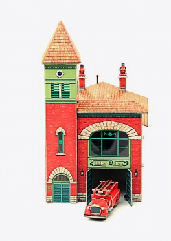 3D Puzzle KARTONMODELLBAU Modell Geschenk Idee Eisenbahn Feuerwehr Neuheit