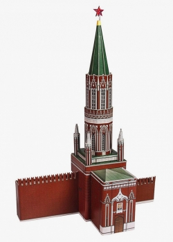 3D Puzzle KARTONMODELLBAU Modell Geschenkidee Nikolausturm Moskau