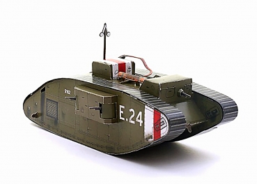 3D Puzzle KARTONMODELLBAU Papier Modell Geschenk Idee Spielzeug Panzer Mark-V