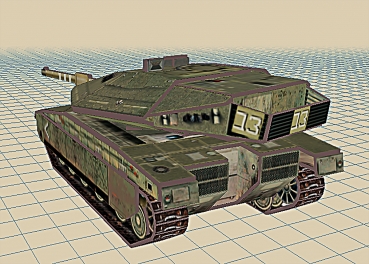 3D Puzzle KARTONMODELLBAU Papier Modell Geschenk Spielzeug Panzer Merkava MK IV