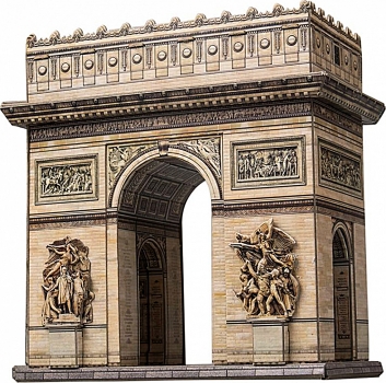 3D Puzzle KARTONMODELLBAU Papier Modell Geschenk Idee Spielzeug Arc de Triomphe