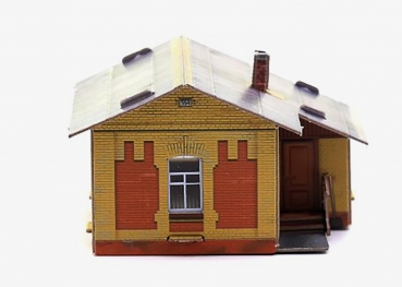 3D Puzzle KARTONMODELLBAU Papier Modell Geschenk Idee Bahnwärterhäuschen  NEU