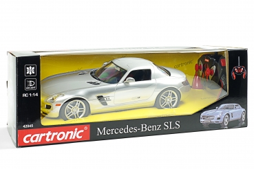 Ferngesteuertes Auto RC Mercedes Benz SLS AMG Silber Kinder Geschenk Lizenz