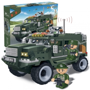 Kinder Geschenk Konstruktion Spielzeug Bausteine Baukästen Militär LKW Humvee