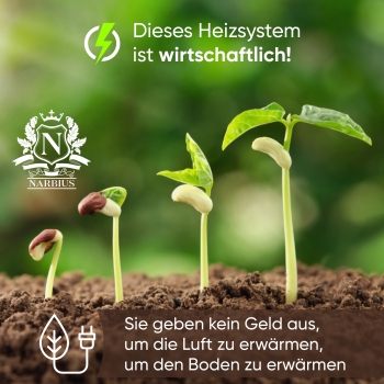Heizmatte Wärmematte Heizung Heizer für Terrarium & Anzucht Sämling Pflanze 20 W