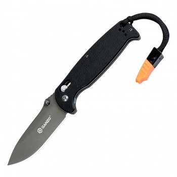 Klapp Taschen Einhand Outdoor Freizeit Angeln Zelten Messer GANZO G7413-WS Schw