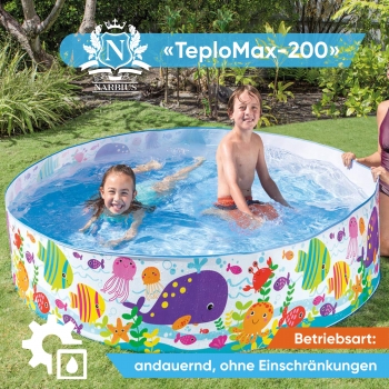 Pool Heizung Wasserheizung Schwimmbadheizung Heizer Wärmetauscher TeploMaxx 200