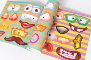 "Книга Веселі наліпки Тварини" - Lustige Tier-Sticker - Ein Kinderbuch auf Ukrainisch mit Aufklebern