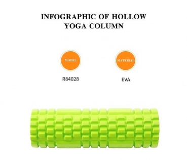 Massagerolle Fascienrolle Fitnessrolle Foam Gymnastikrolle Yoga Pilates 33 см