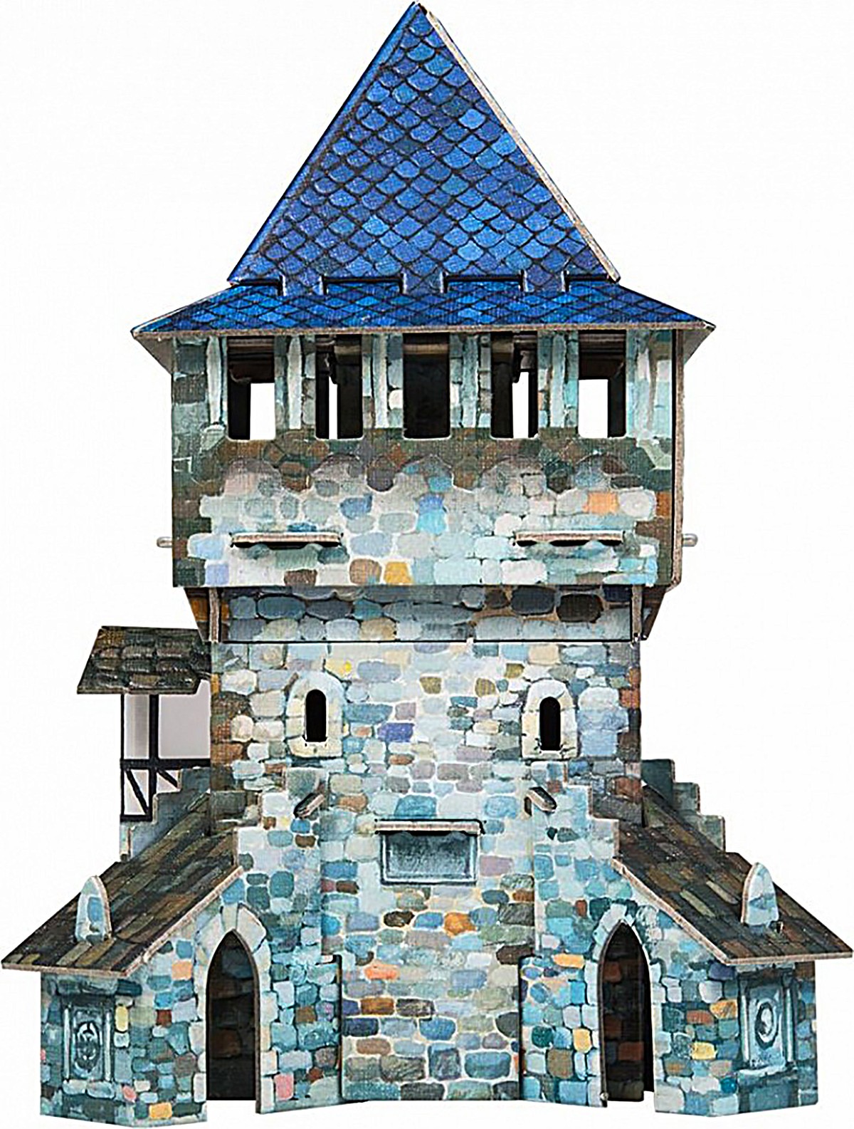 3D Umbum Puzzle Mittelalterliche Stadt Runder Turm 