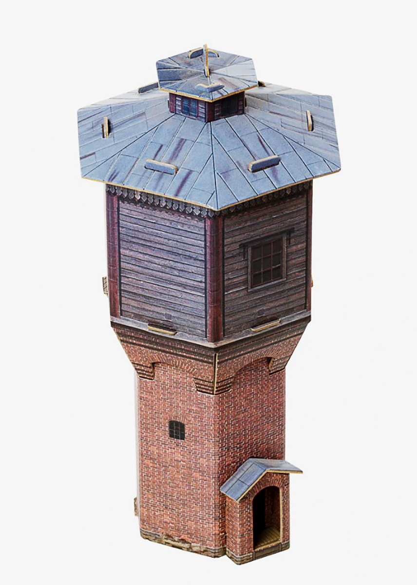 3D Puzzle KARTONMODELLBAU Papier Modell Geschenk Idee Spielzeug Wasserturm NEU 