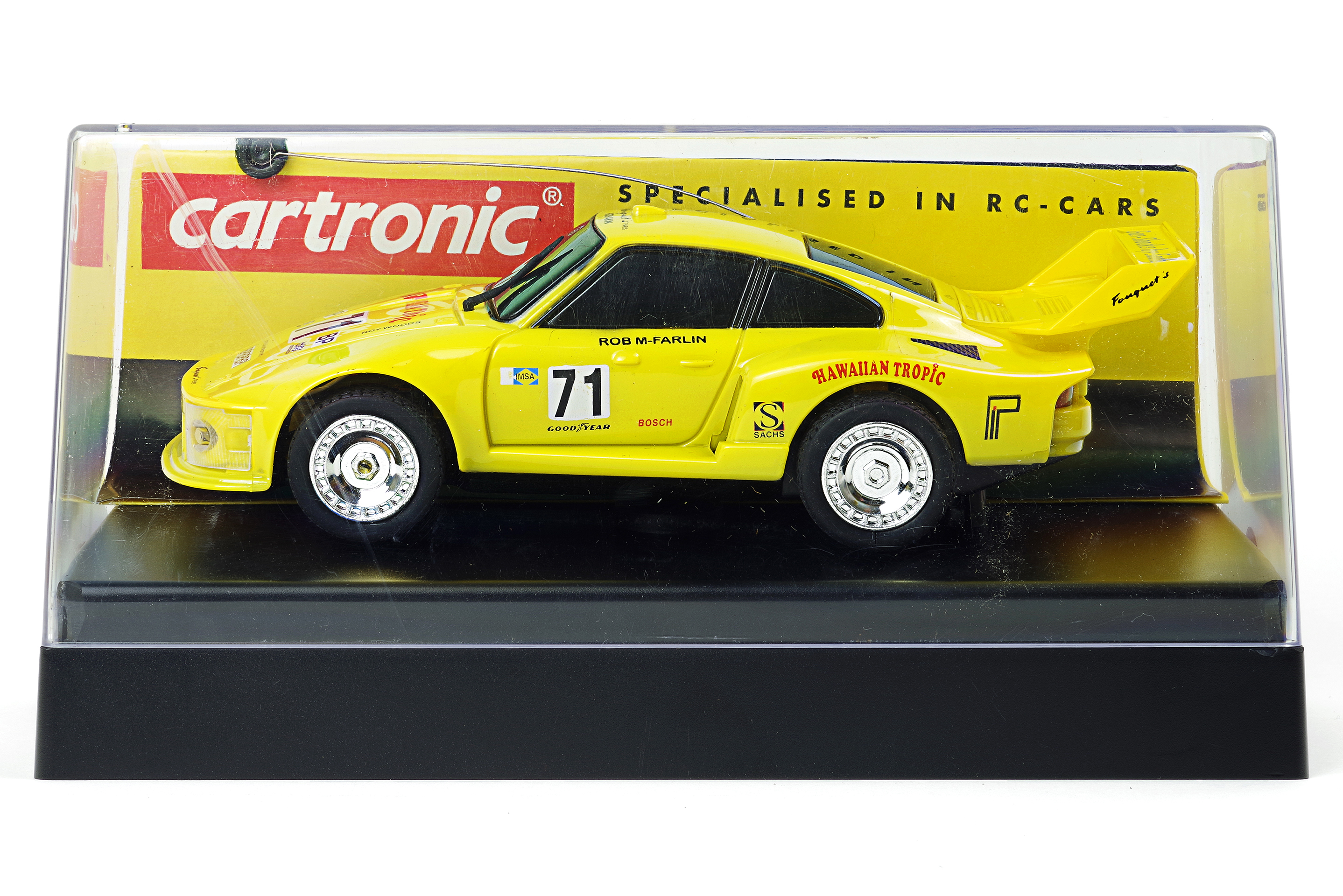 Ferngesteuertes Auto Kinder Spielzeug Geschenk RC Porsche Turbo 935 15 cm Gelb 