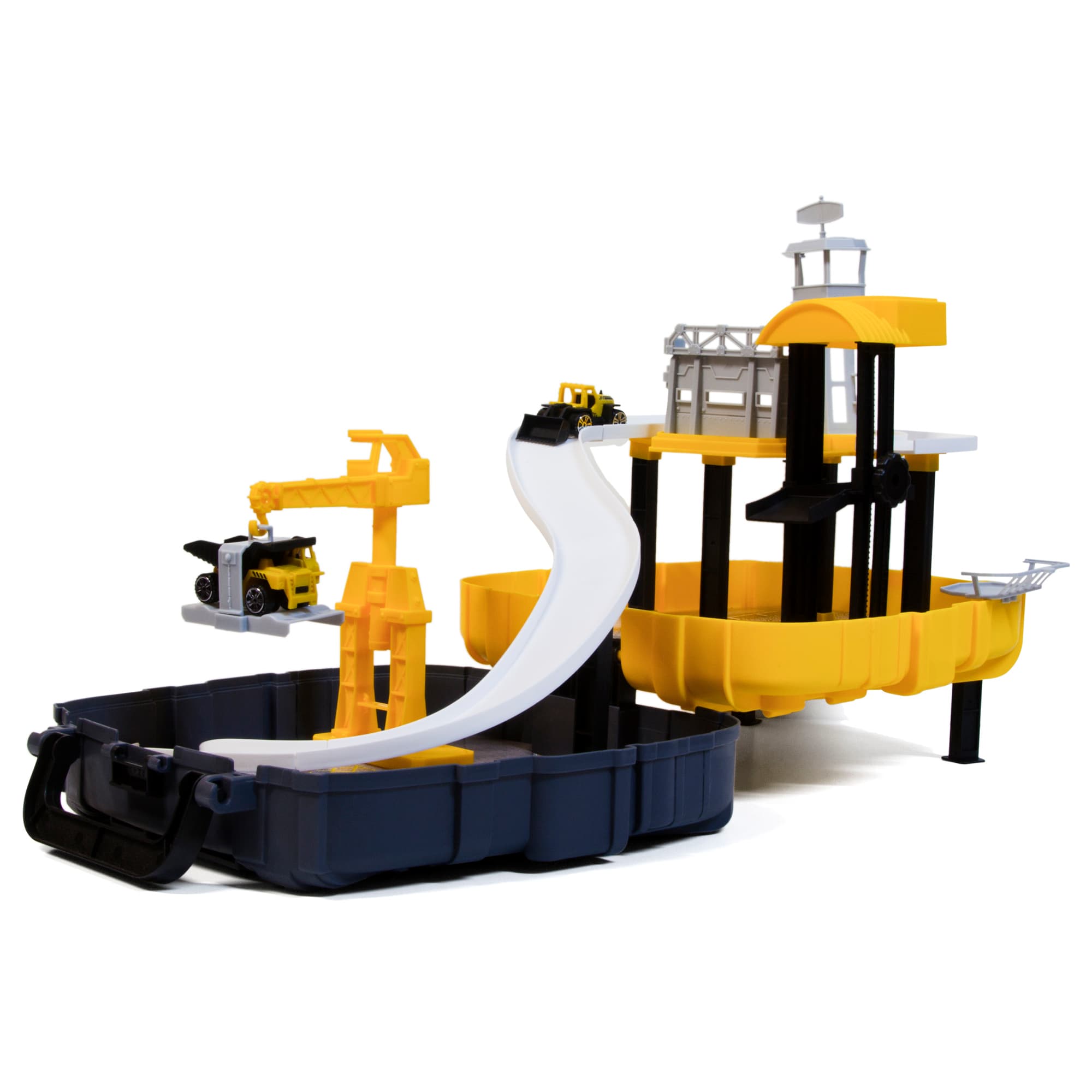 Germanseller - Tragbare Garage Spielzeug mit 3-ebene Parking Parkhaus