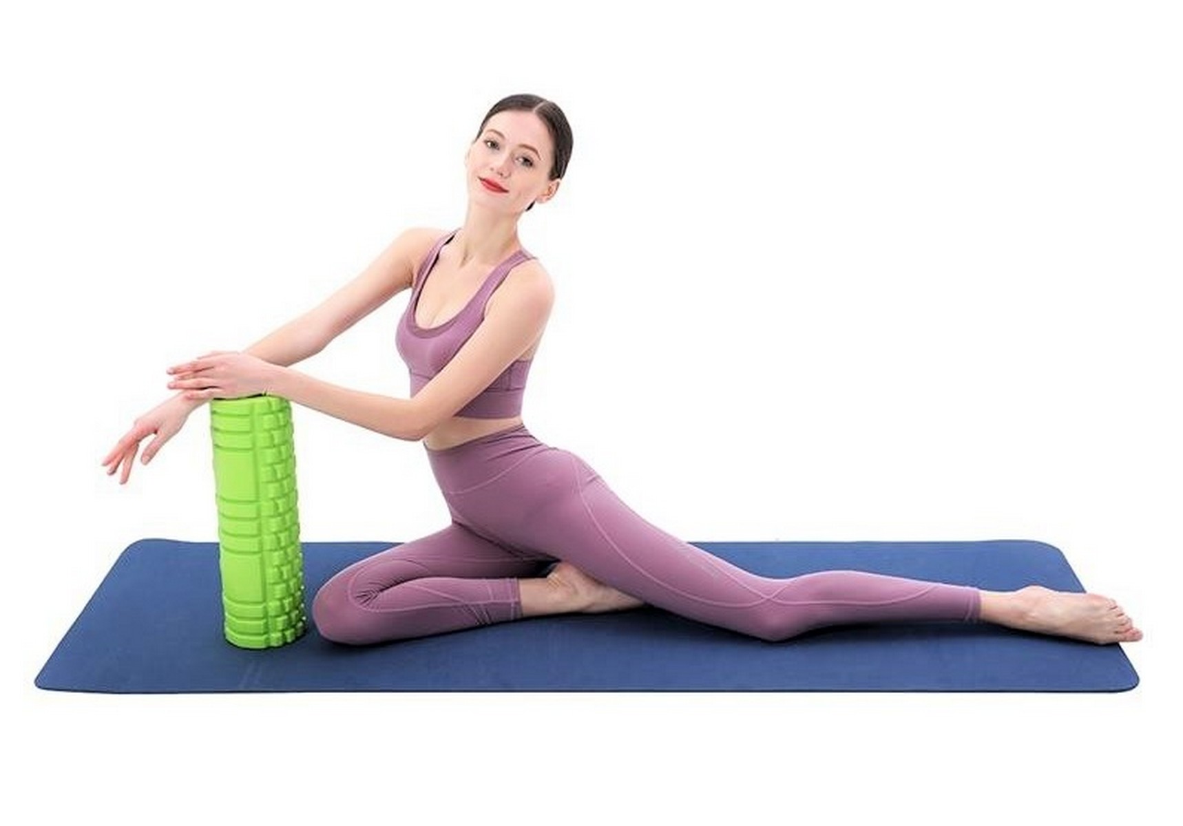 Germanseller - Massagerolle Fascienrolle Fitnessrolle Foam Gymnastikrolle  Yoga Pilates 60 cm