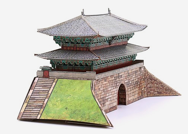 3D Puzzle KARTONMODELLBAU Papier Modell Geschenk Spielzeug Namdaemun Seoul
