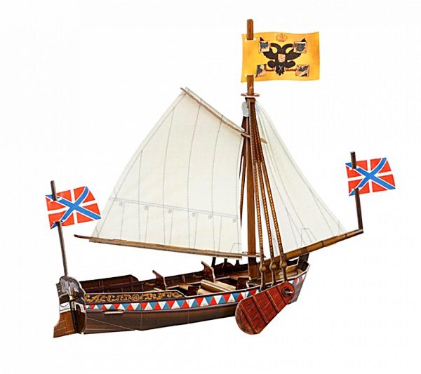 3D Puzzle KARTONMODELLBAU Modell Geschenk Spielzeug Botik von Peter dem Großen