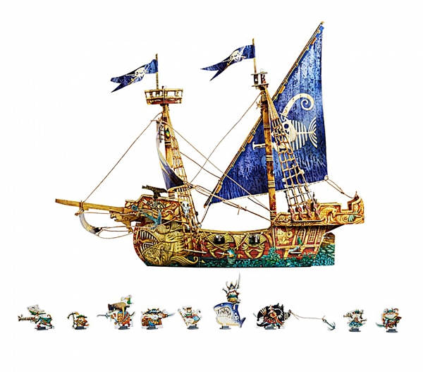 3D Puzzle KARTONMODELLBAU Papier Modell Geschenk Idee Spielzeug Piratenschiff
