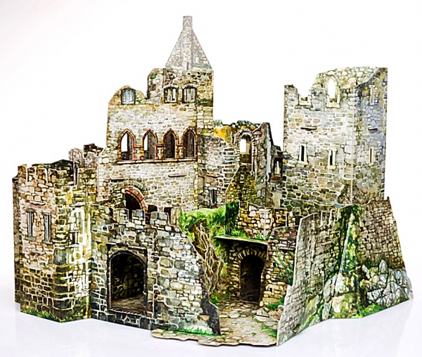 3D Puzzle KARTONMODELLBAU Papier Modell Geschenk Idee 613 Basilika Saint-Denis 