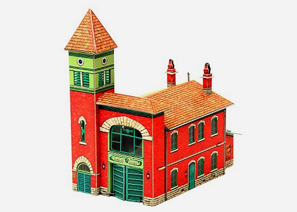 3D Puzzle KARTONMODELLBAU Modell Geschenk Idee Eisenbahn Feuerwehr Neuheit