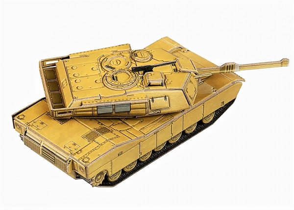 3D Puzzle KARTONMODELLBAU Papier Modell Geschenk Spielzeug 586 Panzer M1 Abrams