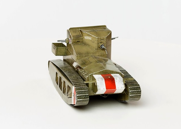 3D Puzzle KARTONMODELLBAU Papier Modell Geschenk Spielzeug Panzer Mk A Whippert