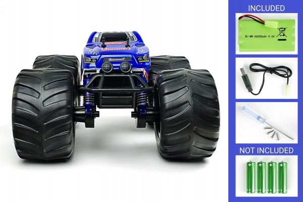 Ferngesteuertes Auto Kinder Spielzeug Geschenk RC Big Wheel Monster Truck Akku