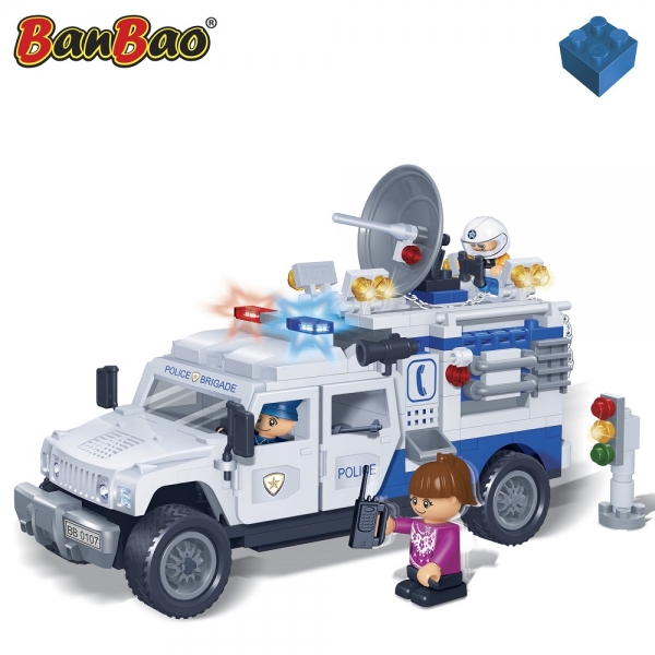 Kinder Geschenk Konstruktion Spielzeug Bausteine Baukästen Polizei Auto
