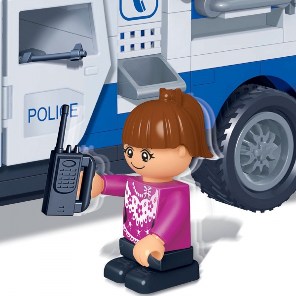 Kinder Geschenk Konstruktion Spielzeug Bausteine Baukästen Polizei Auto
