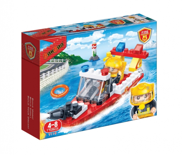 Schiff Boot Kinder Geschenk Konstruktion Spielzeug Bausteine Baukästen 7019