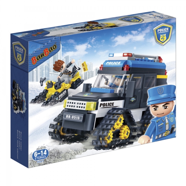 Playtive Bausteine Polizei Spielzeug Kinder Polizeiauto 