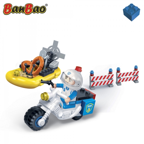 Motorrad + Boot Kinder Geschenk Konstruktion Spielzeug Bausteine Baukästen 7018anbao 7018