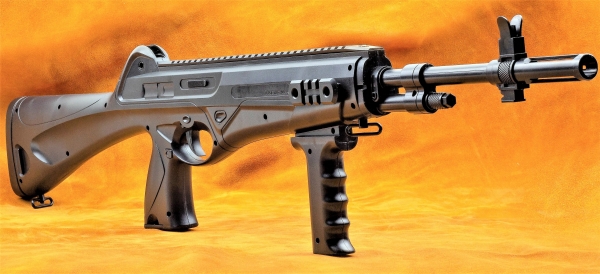 Gewehrs Waffen Erbsen Maschinengewehr Softair 8910 Plastik 79cm, 6mm,  0.5 Joul