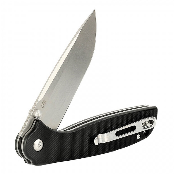 Klapp Taschen Einhand Outdoor Freizeit Angeln Zelten Messer GANZO G6803 Schwarz