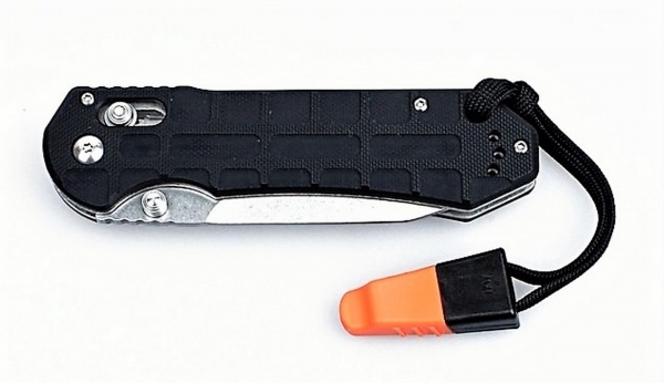 Klapp Taschen Einhand Outdoor Freizeit Angeln Zelten Messer GANZO G7452P-WS Schw