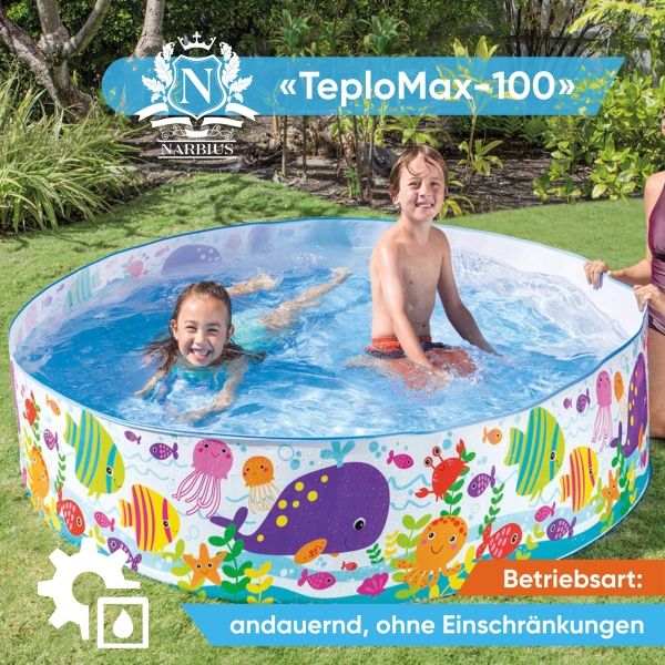 Pool Heizung Wasserheizung Schwimmbadheizung Heizer Wärmetauscher TeploMaxx 100