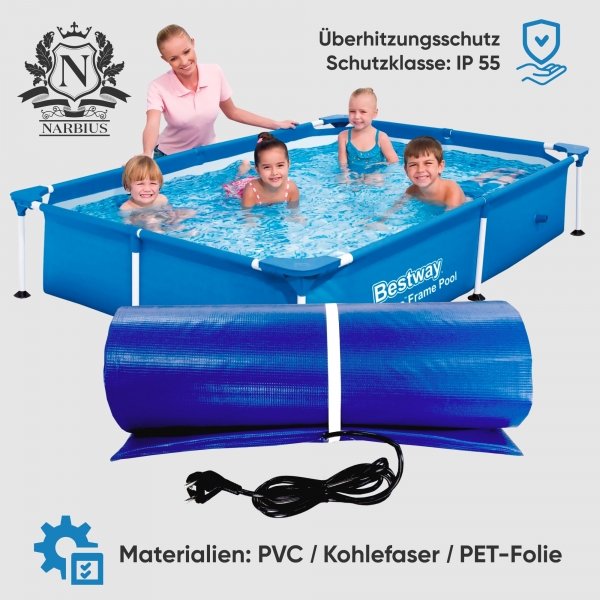 Pool Heizung Wasserheizung Schwimmbadheizung Heizer Wärmetauscher TeploMaxx 150